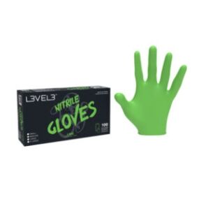 Level3 Green Nitrile Gloves
