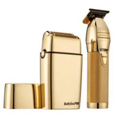 BaByliss LimitedFX Trimmer + Double Foil Shaver Combo - Gold