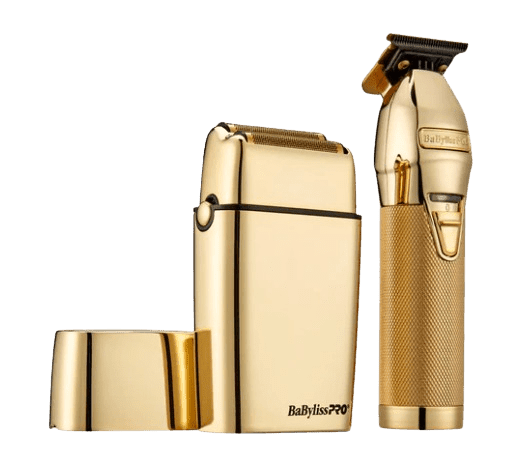 BaByliss LimitedFX Trimmer + Double Foil Shaver Combo - Gold
